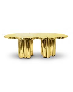 Boca Do Lobo BDL3775 Fortuna 8 Seat Gold Dining Table
