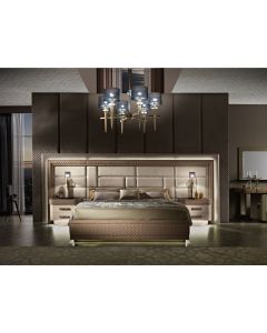 Mobilpiu Luxury MPL3762 Diamond King Size Bed with Wall Fitting